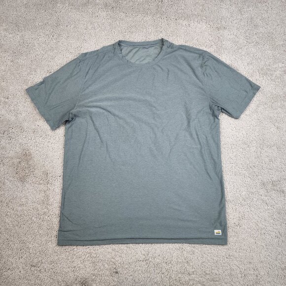 Vuori Mens Strato Tech Tee Size Extra Large XL Dream Knit Pullover V126 Green US - Picture 2 of 6